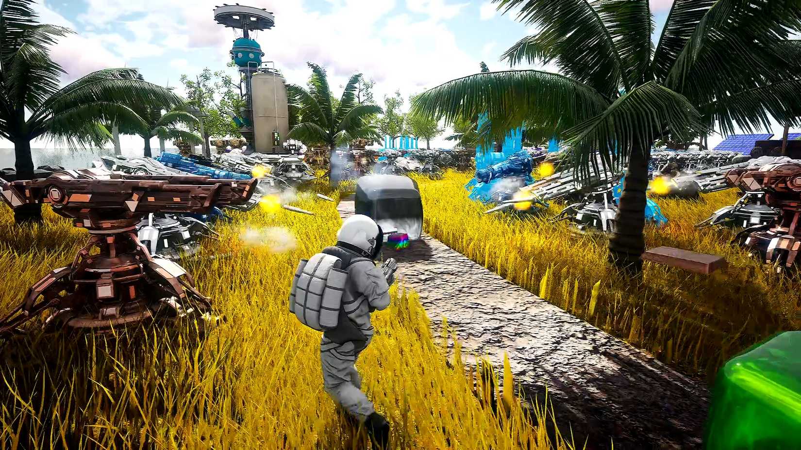 Image shows gameplay from World Crafter TD