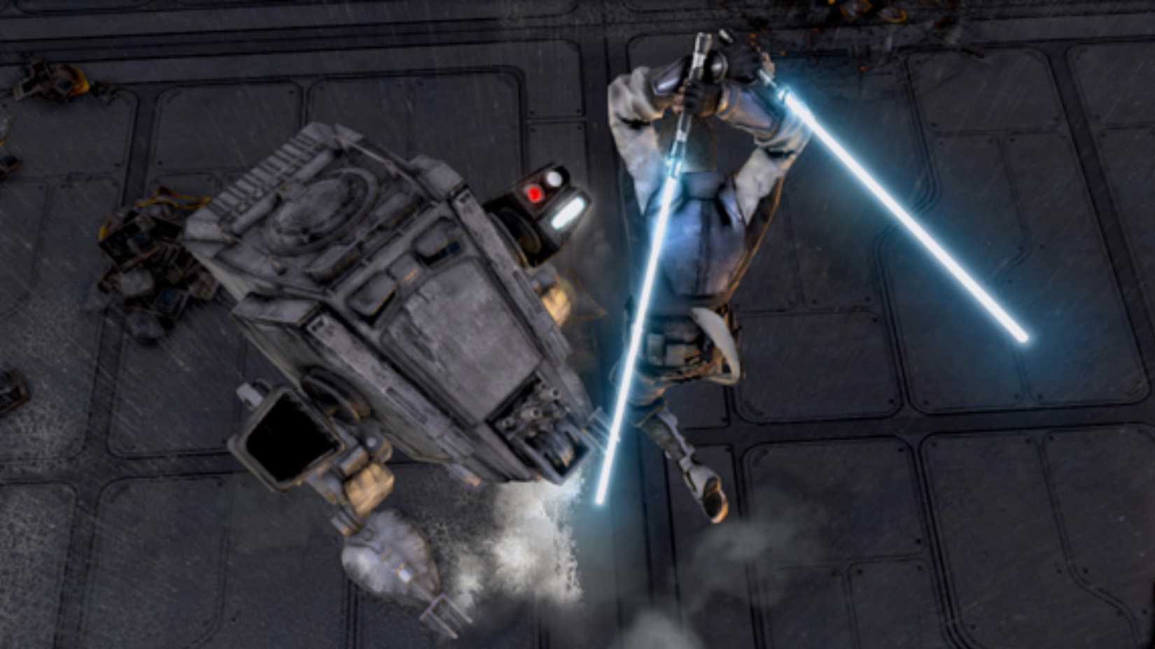 Star Wars’ New Maul Trailer Is Giving Major Force Unleashed Vibes 1 Starkiller vs AT-ST in Force Unleashed II