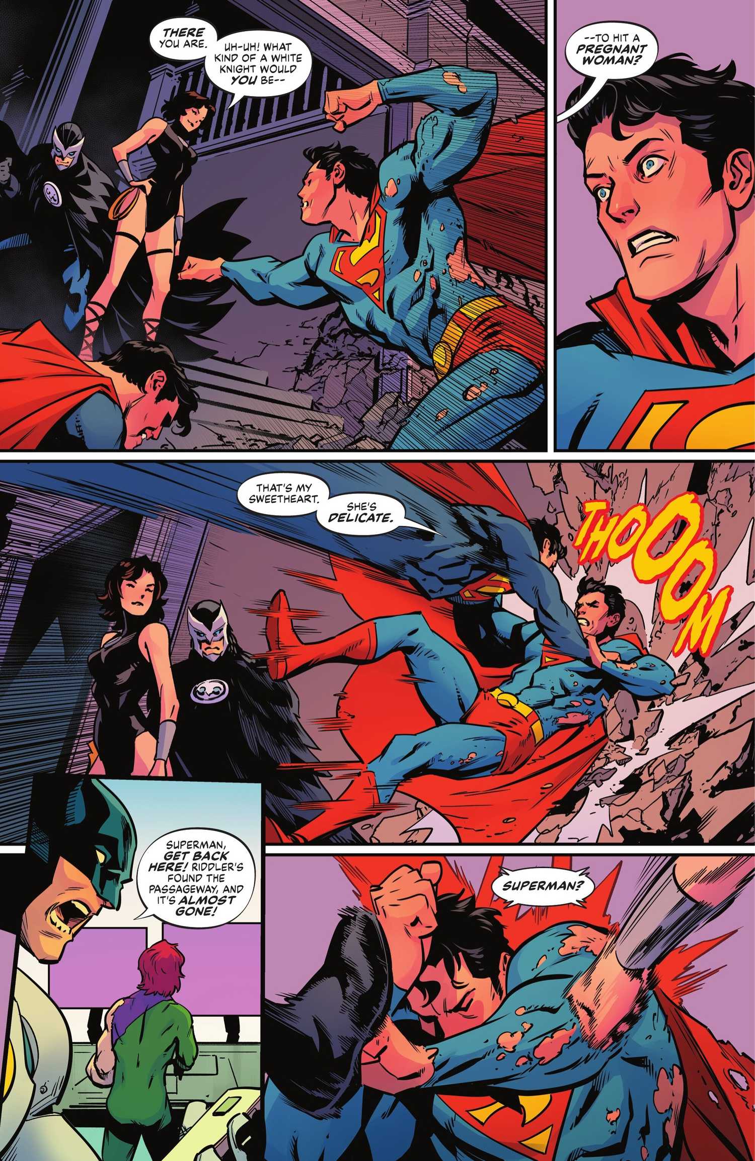 Superman Batman World's Finest #49 Superwoman pregnant 2