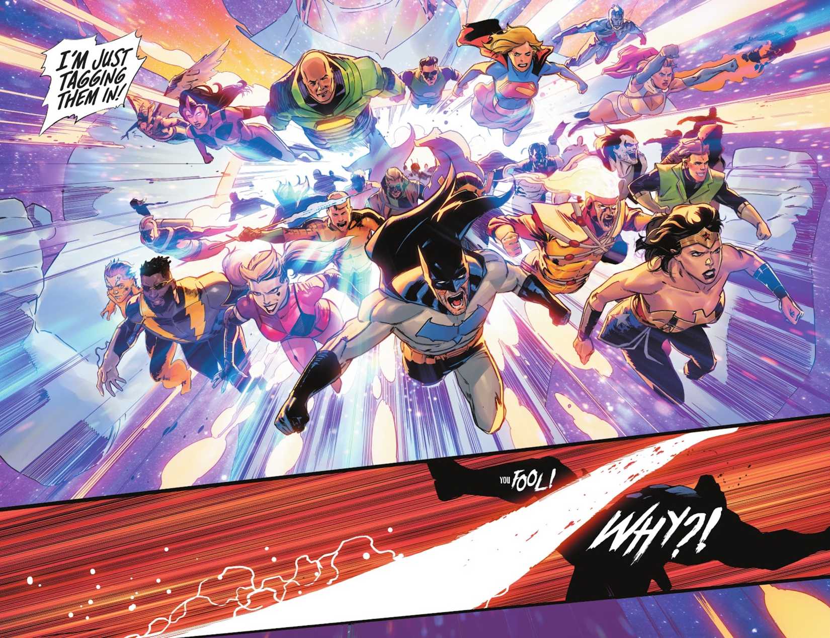 SUPERMAN SUMMONS THE JUSTICE LEAGUE