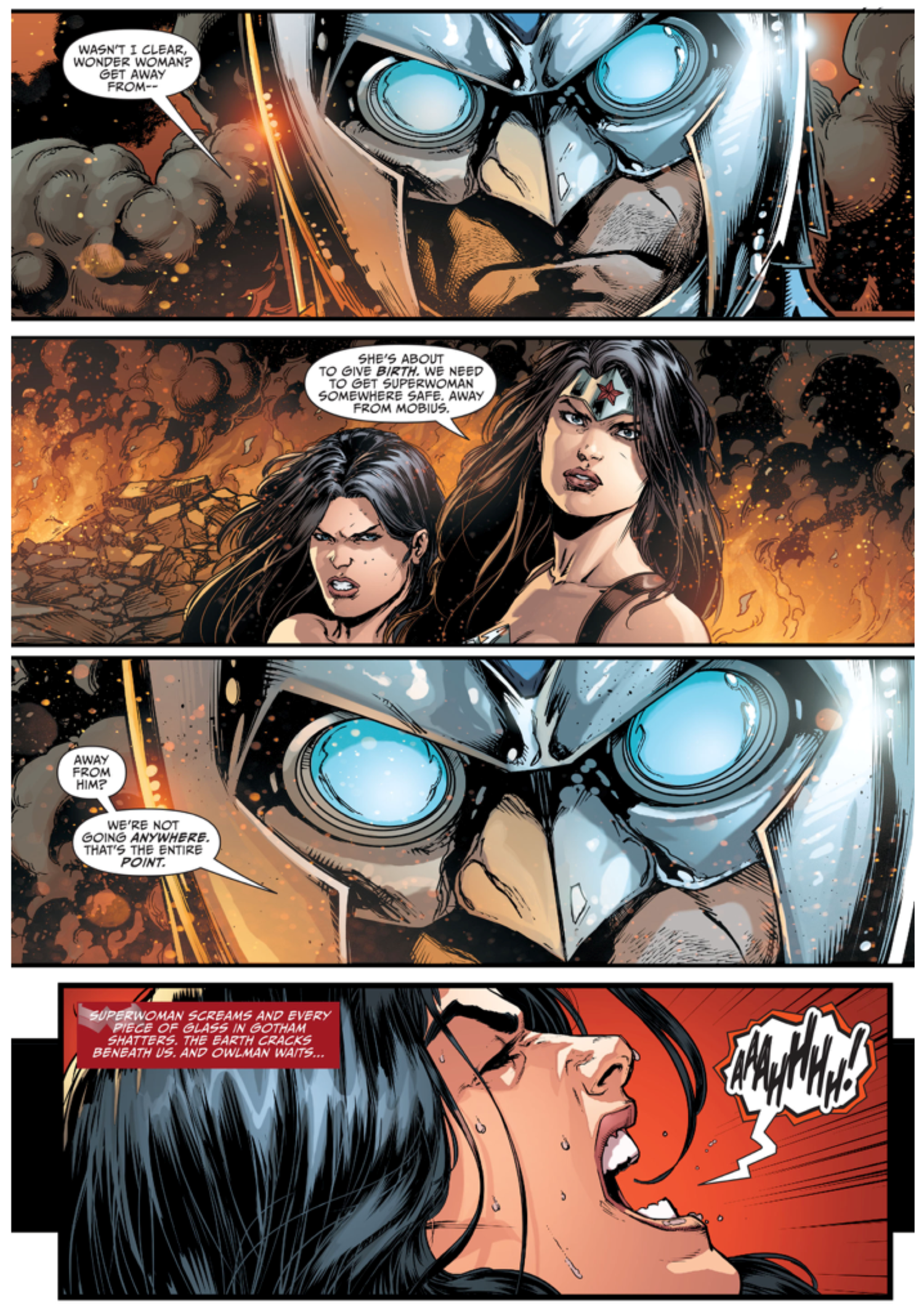 DC Officially Confirms a Pregnancy for a Major Justice League Villain 2 superwoman gives birth