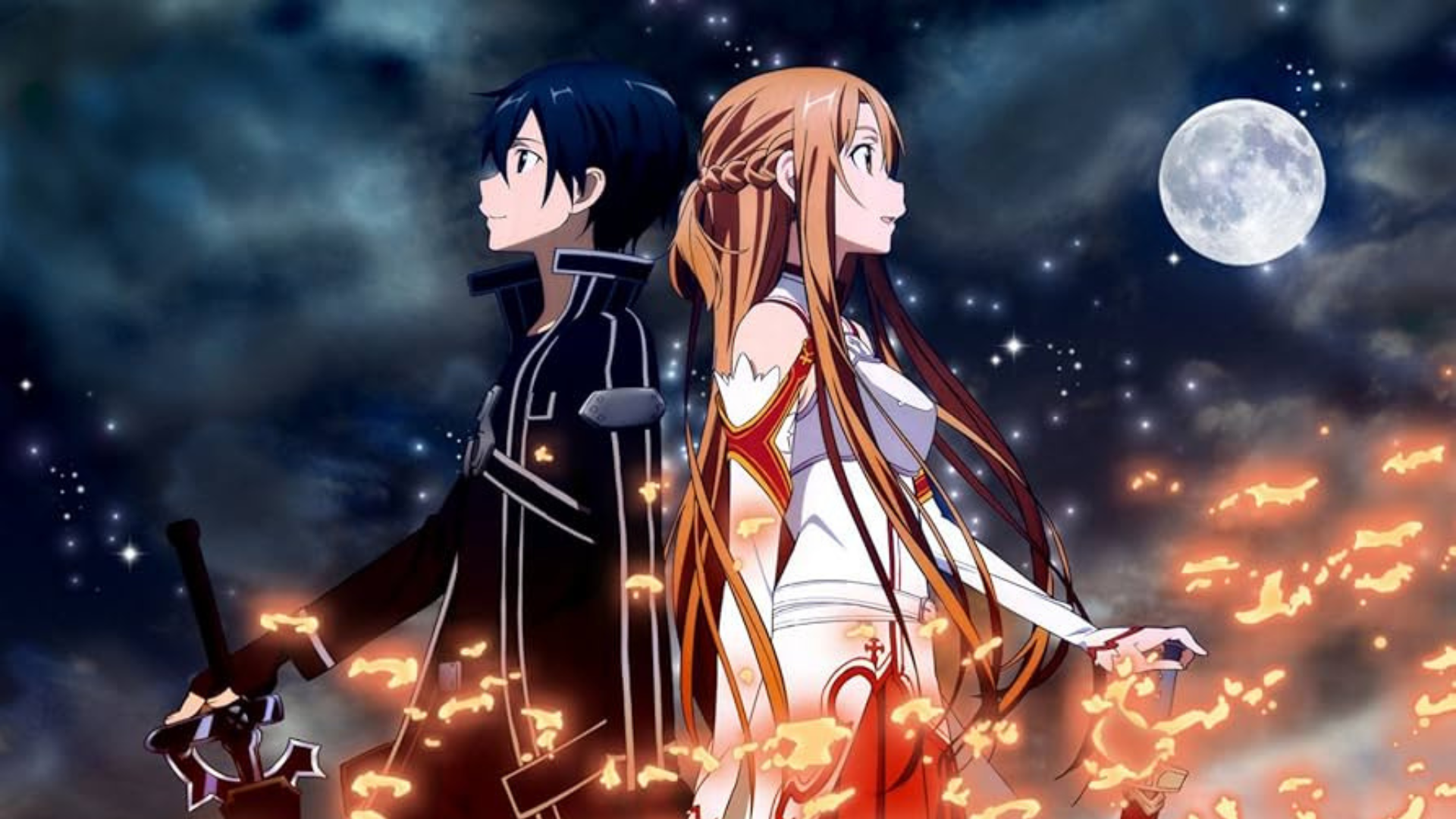 Sword Art Online - Kirito and Asuna anime image