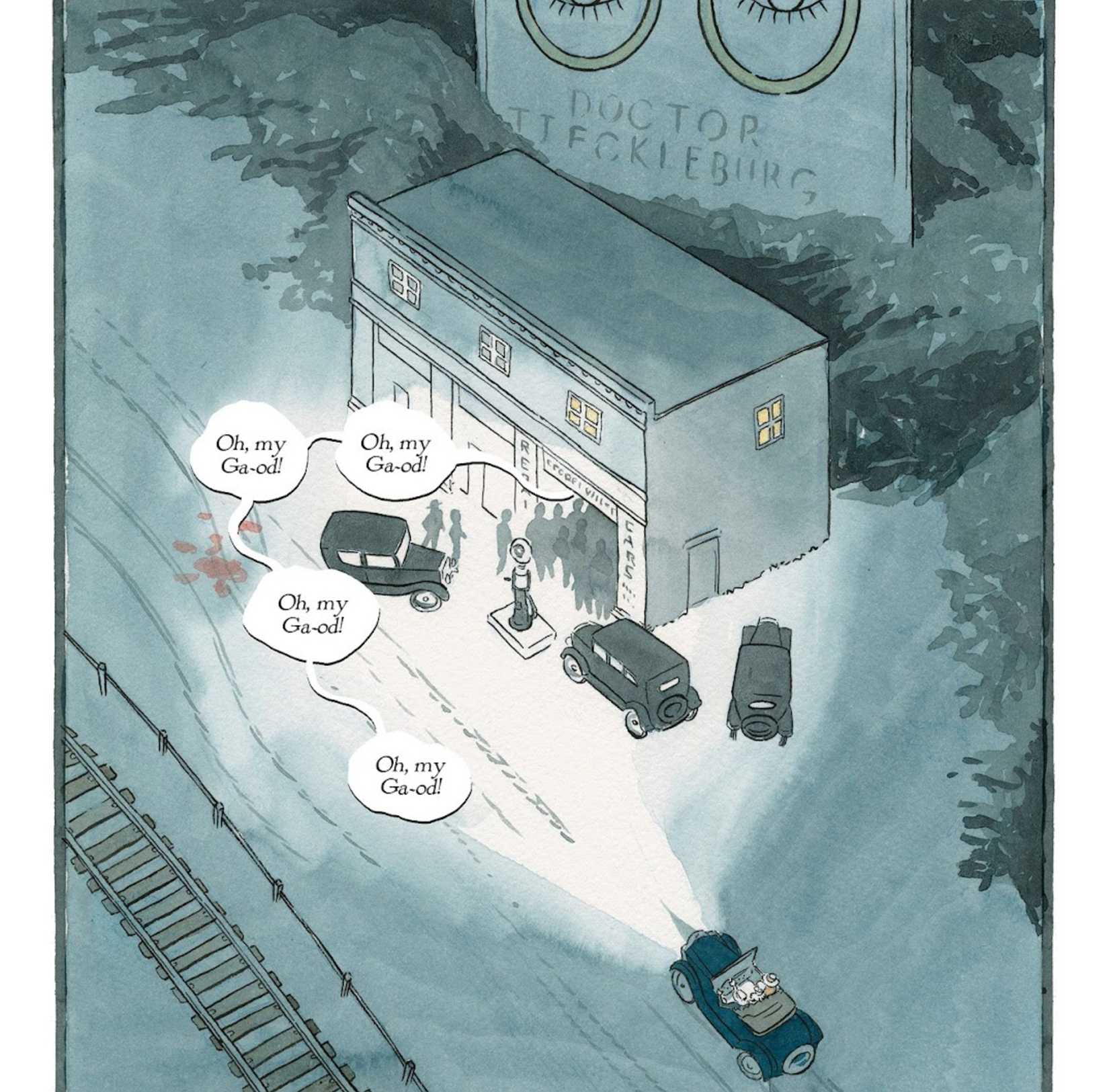 The Great Gatsby's Best Quote Isn't the One Everyone Thinks 5 the car crash from great gatsby comic