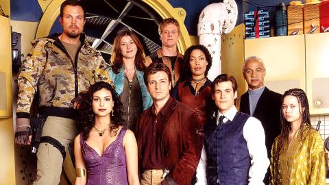 The cast of Firefly