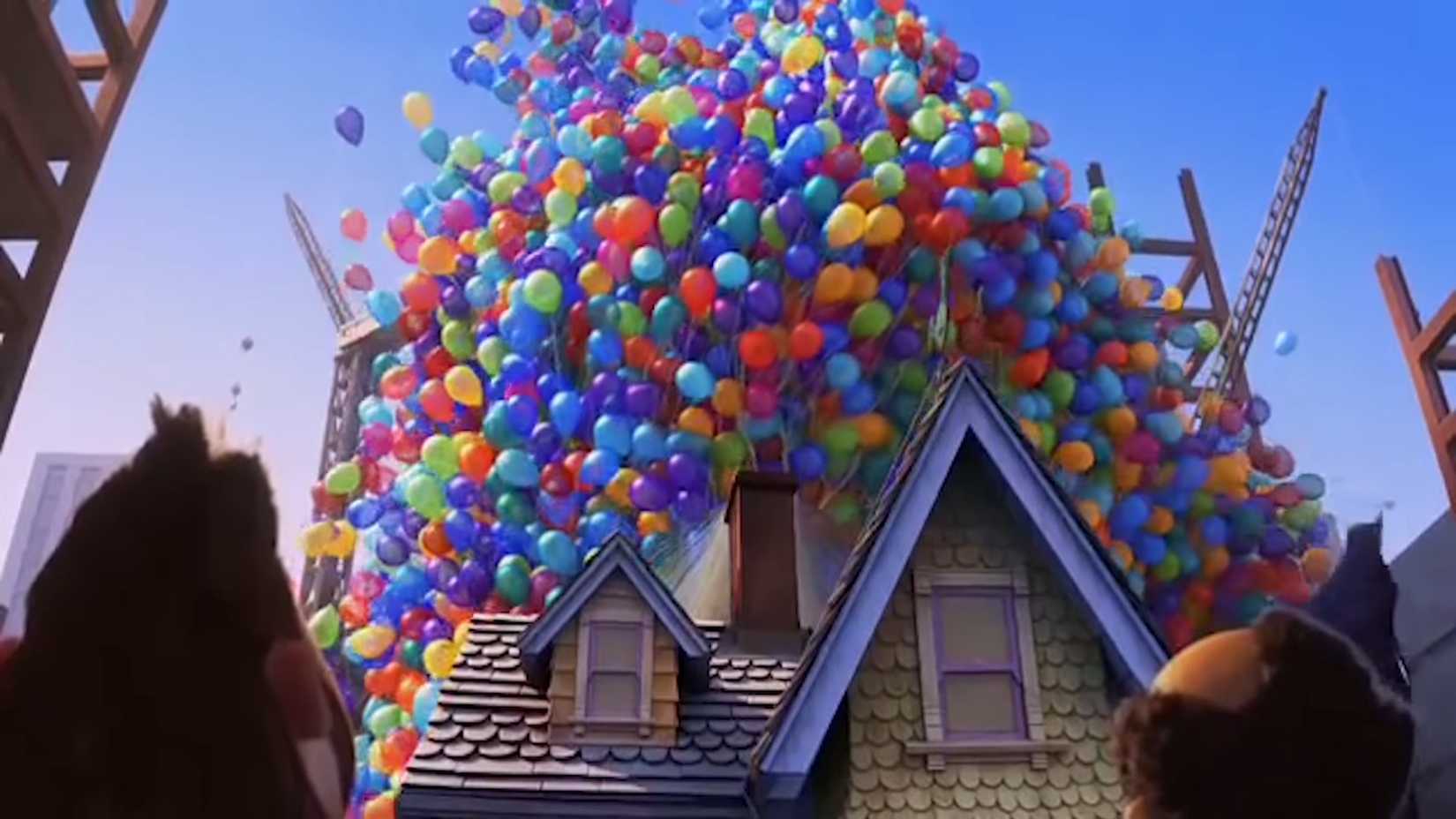 Top 10 Kids Movies From The 2000s 7 The house in up takes flight suspended by hundreds of colorful balloons