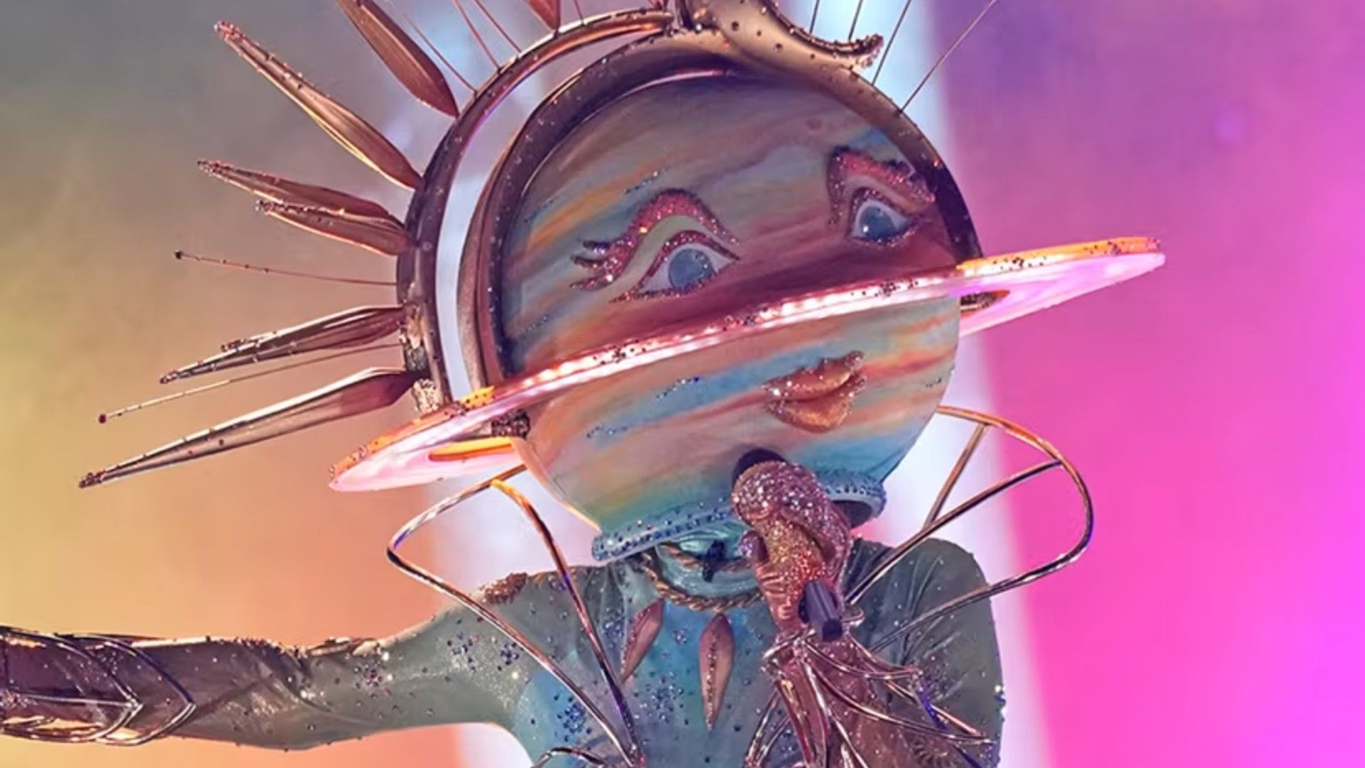 The Masked Singer Season 14 Contestant Galaxy Girl Performing On Stage
