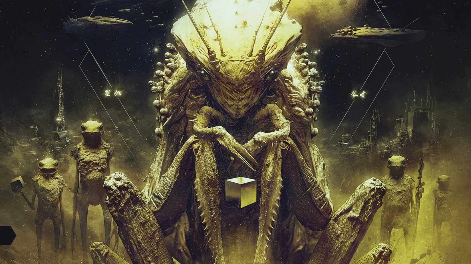 8 Upcoming Sci-Fi Shows You Cannot Miss 3 The Mercy of Gods poster shows the Carryx Empire