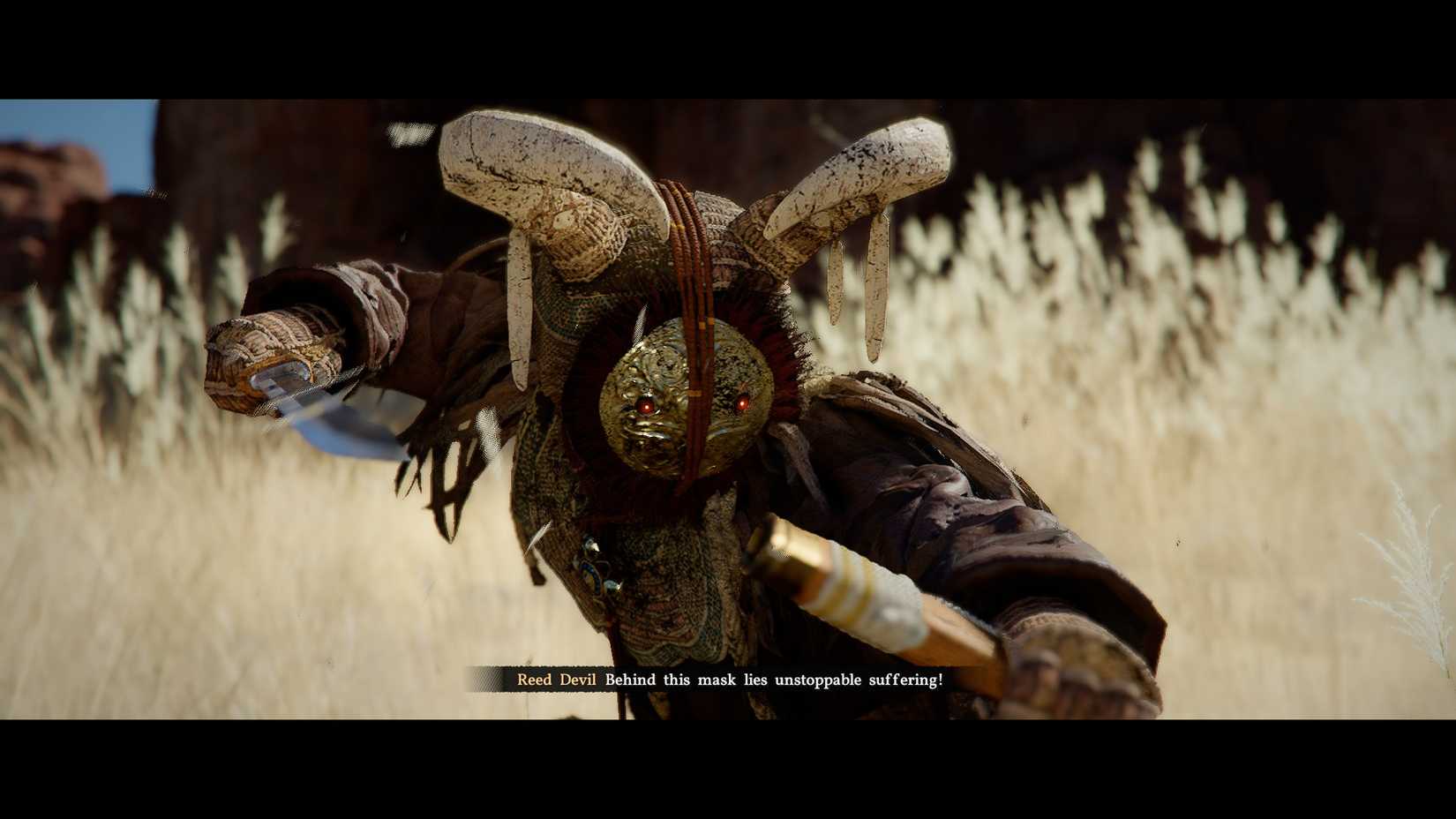 The Reed Devil poised to attack in Crimson Desert.