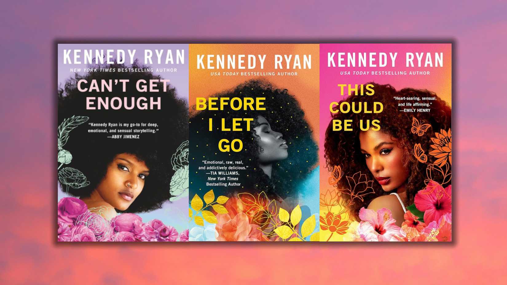 Capa dos livros Skyland em frente a nuvens roxas e laranjas