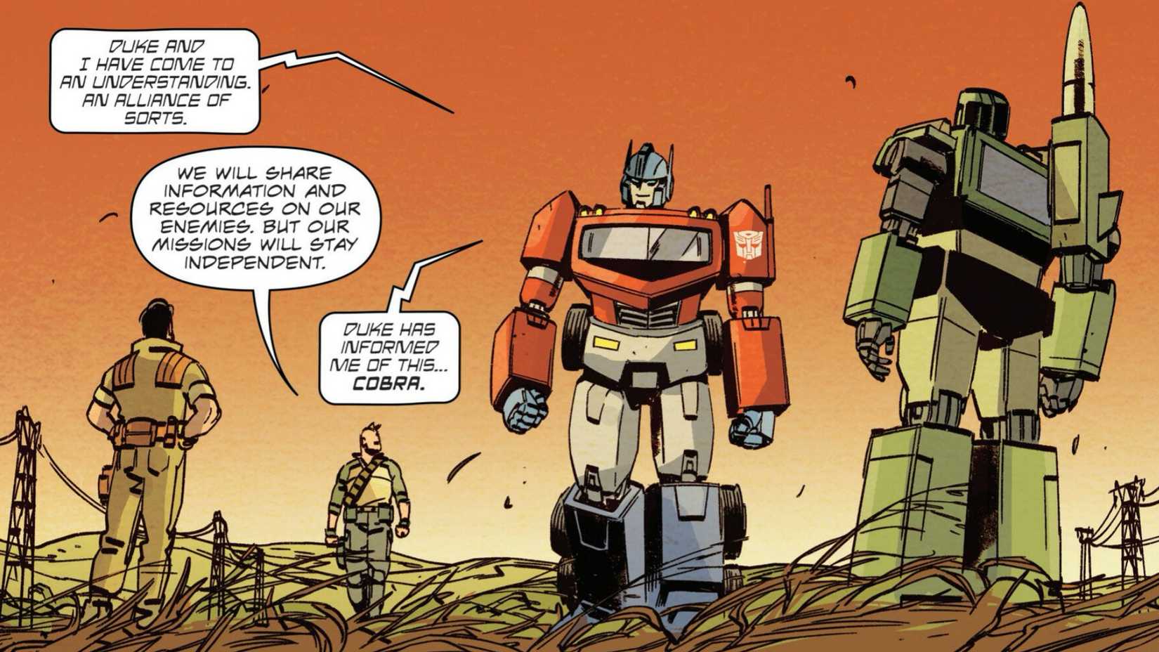 Transformers and GI Joe Become Official Allies in GI Joe #20