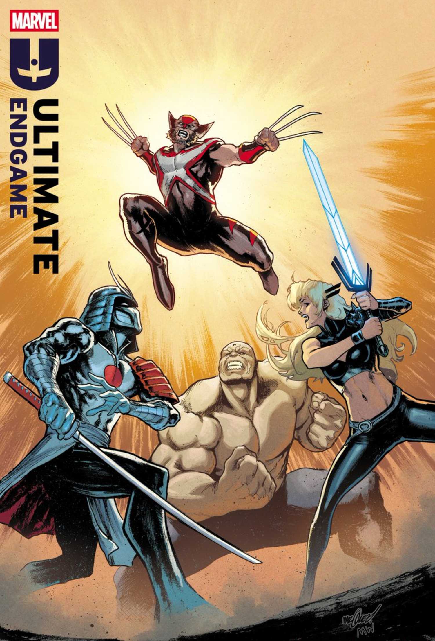 New Images Officially Confirm the Permanent Retirement of Ultimate Wolverine 4 ultimate endgame cover showing wolverine vs the maker's council
