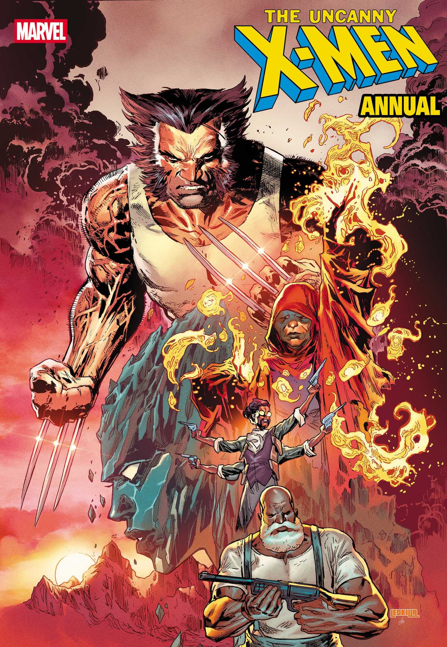 uncanny x-men annual variant cover showing wolverine and the regulators-1