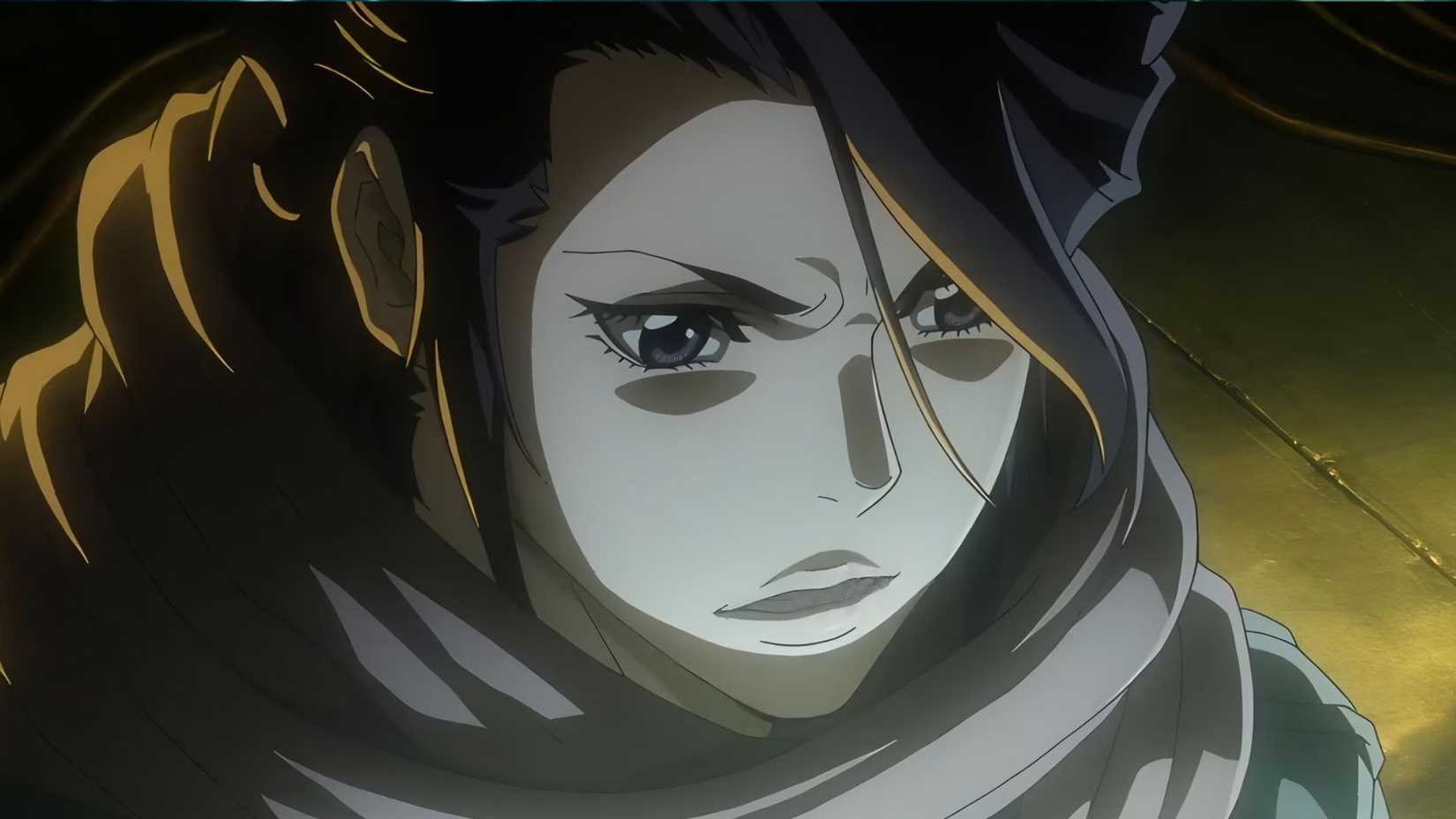 Close-up de Eiko em Terminator Zero.