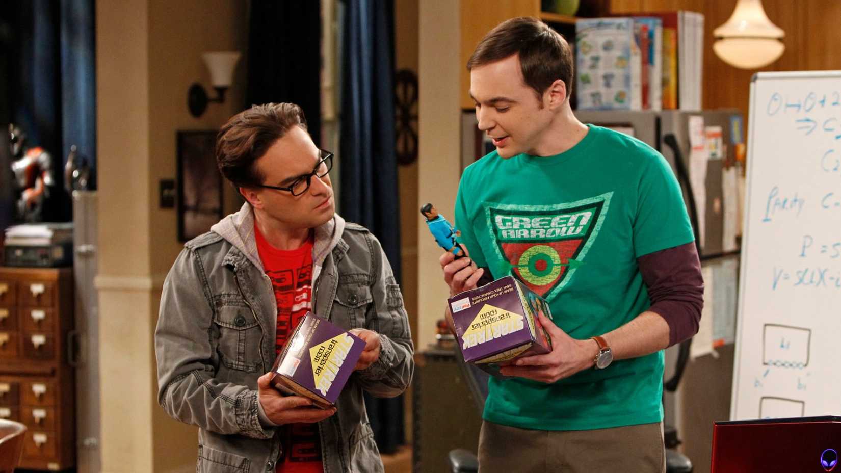 10 Funniest Lines In The Big Bang Theory 6 Leonard and Sheldon looking at a Star Trek figurine