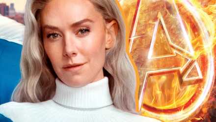 vanessa kirby's invisible woman and the fiery avengers logo