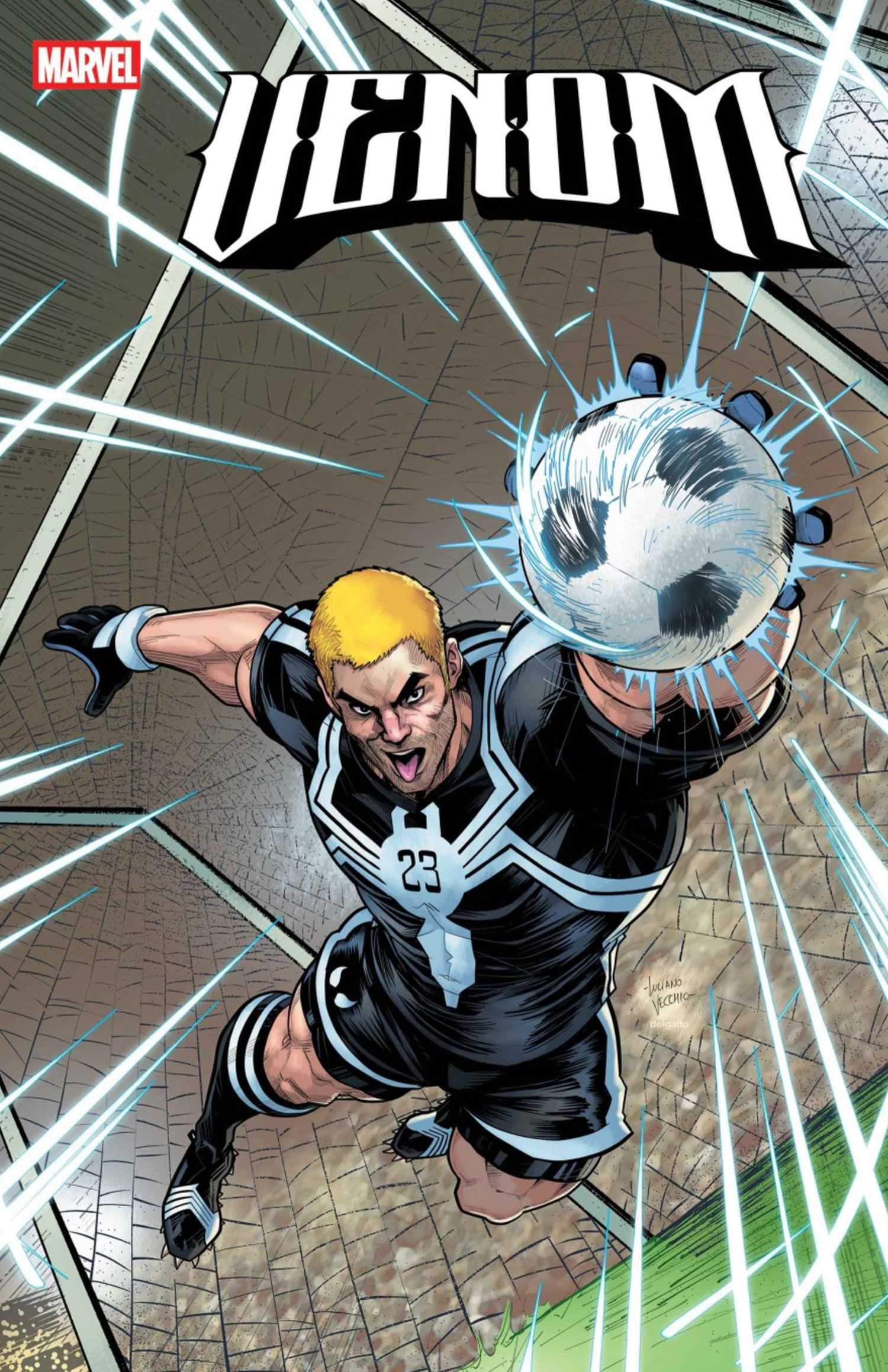 Avengers and X-Men Officially Debut Matching Costumes for New Comic Appearance 5 Venom #259 Luciano Vecchio Marvel Soccer Variant