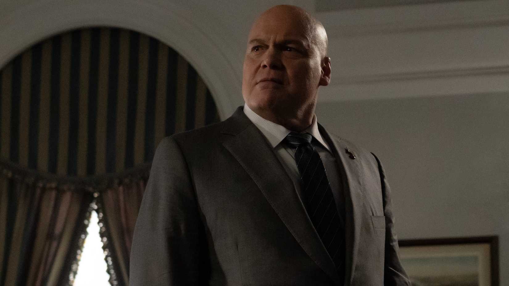 The MCU's Street-Level Heroes Will Never Be The Same Again 3 Vincent D'Onofrio as Wilson Fisk AKA Kingpin standing in his office in Daredevil: Born Again