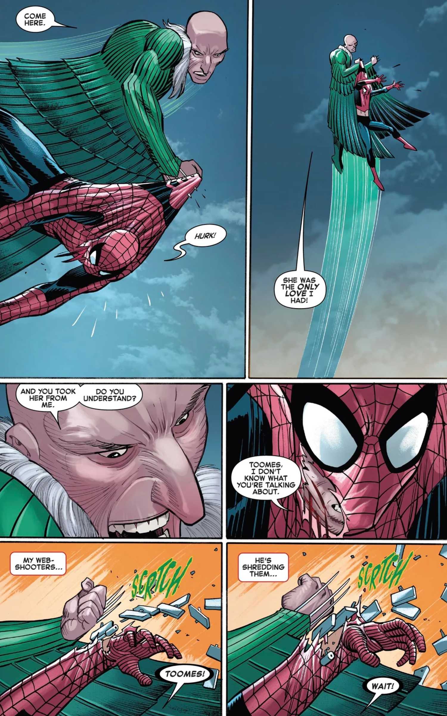 vulture vs spider-man
