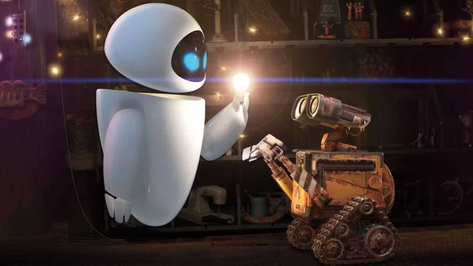 WALL-E com EVE em WALL-E