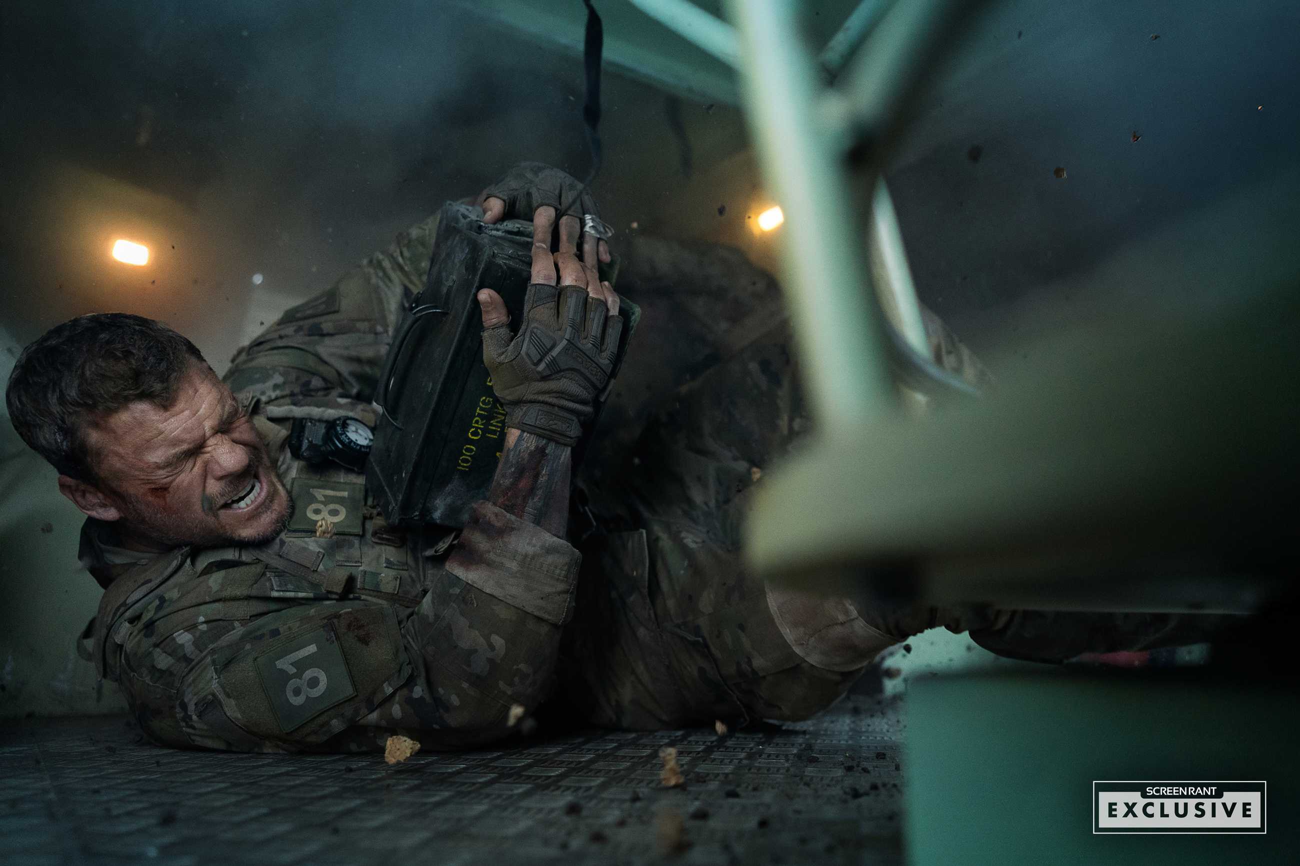 War Machine Netflix Alan Ritchson Cover Story ScreenRant Exclusive - 81 in Army Vehicle