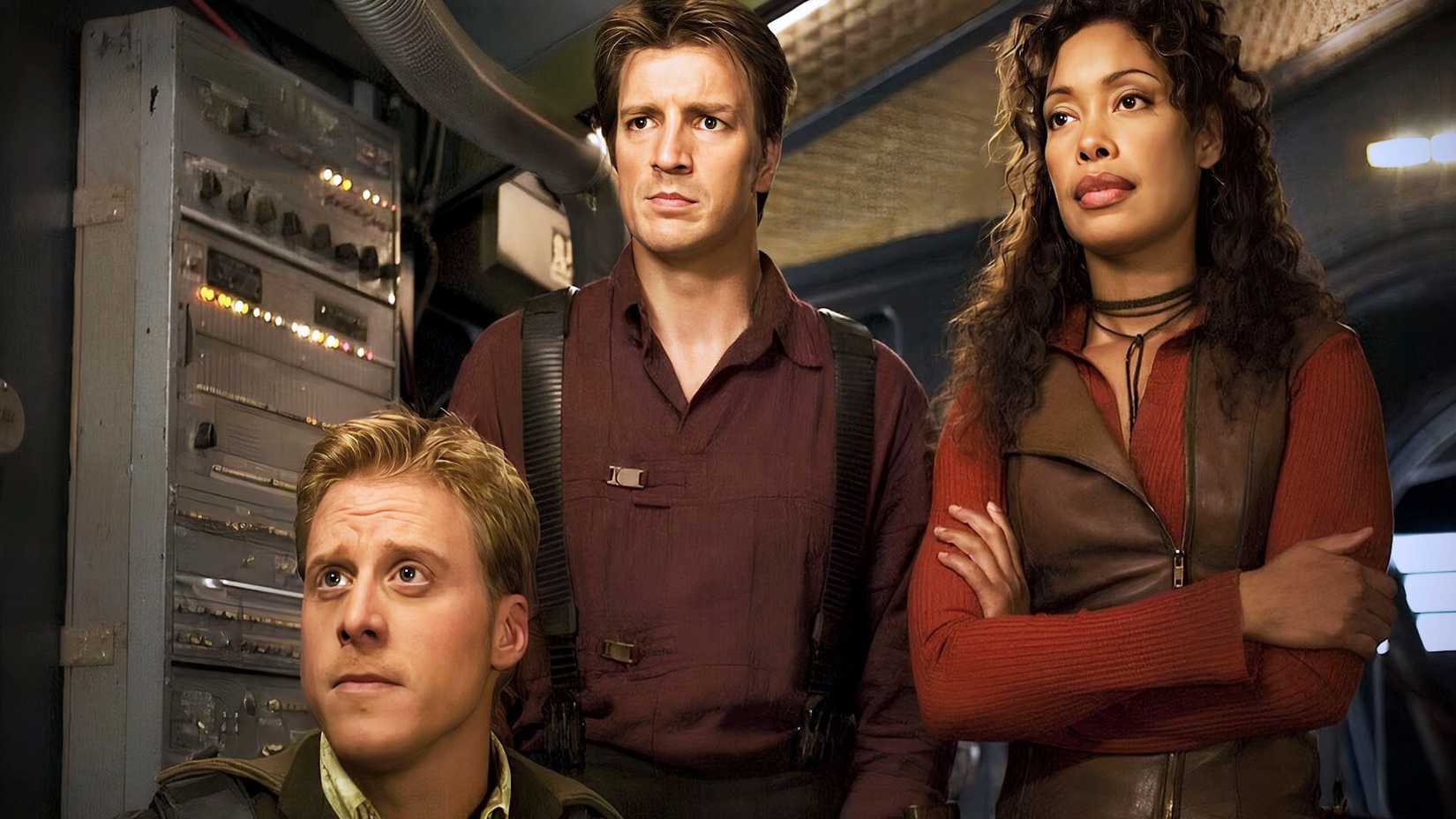7 Unanswered Questions From Serenity A Firefly Revival Would Need To Finally Answer 2 Wash, Mal, and Zoe talking to Mr Universe on board the ship in Serenity