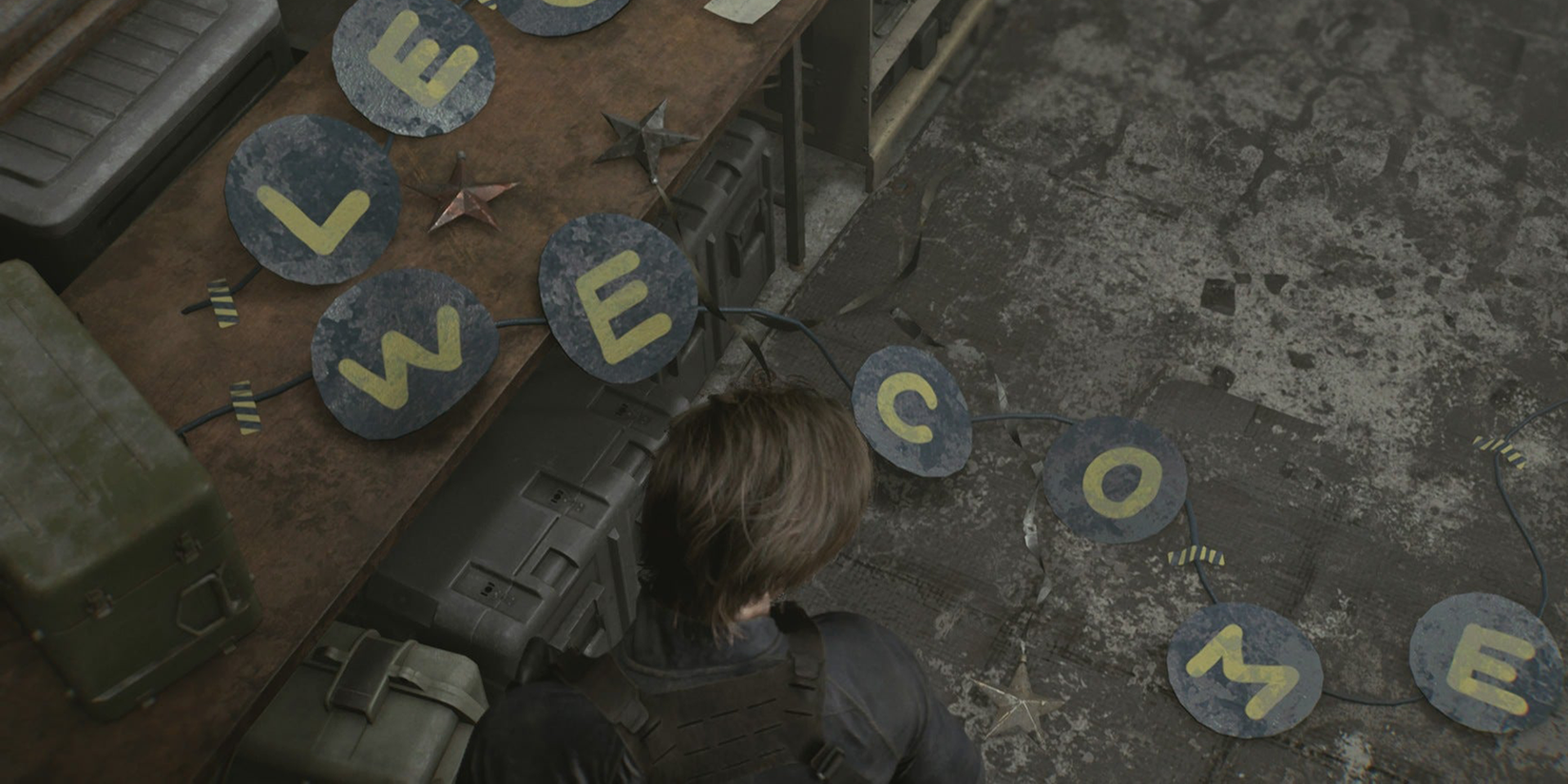 Welcome Leon sign Resident evil Requiem