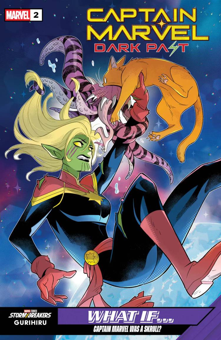 What If Captain Marvel was a Skrull comic cover variant by Gurihiru