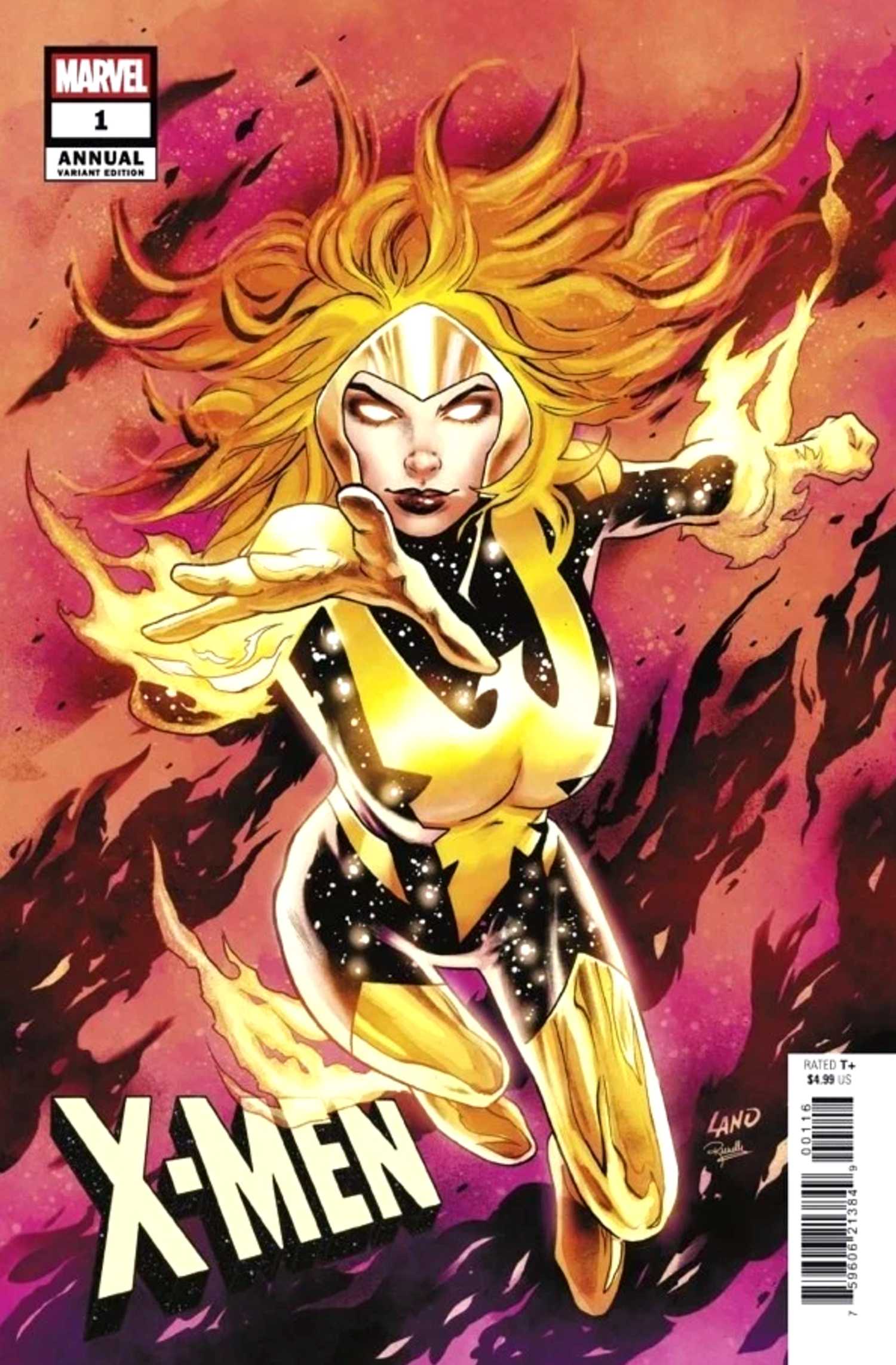 X-Men Annual #1 greg land cover showing jean grey's phoenix