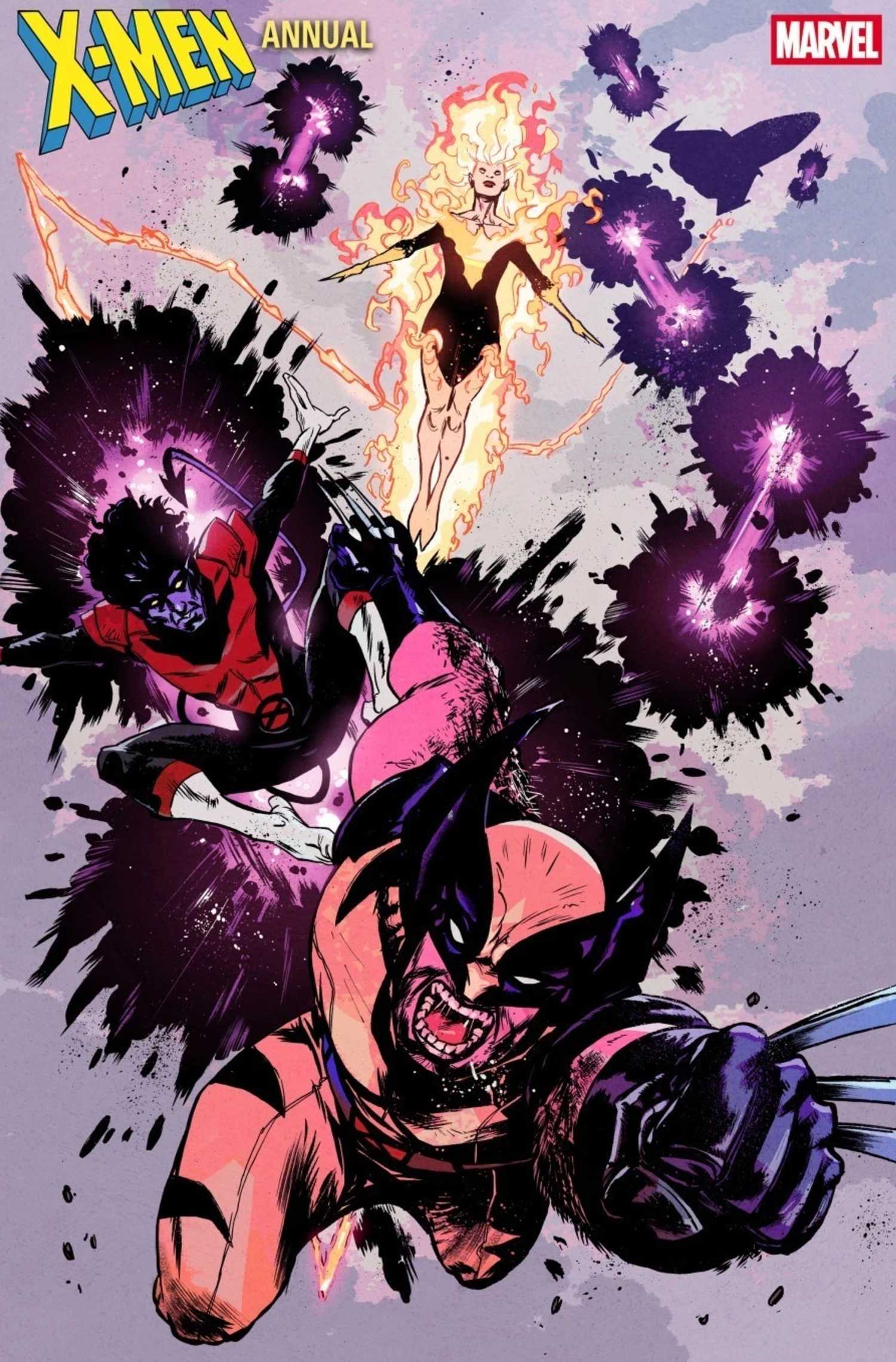 X-Men Annual #1 variant cover showing the team with jean grey