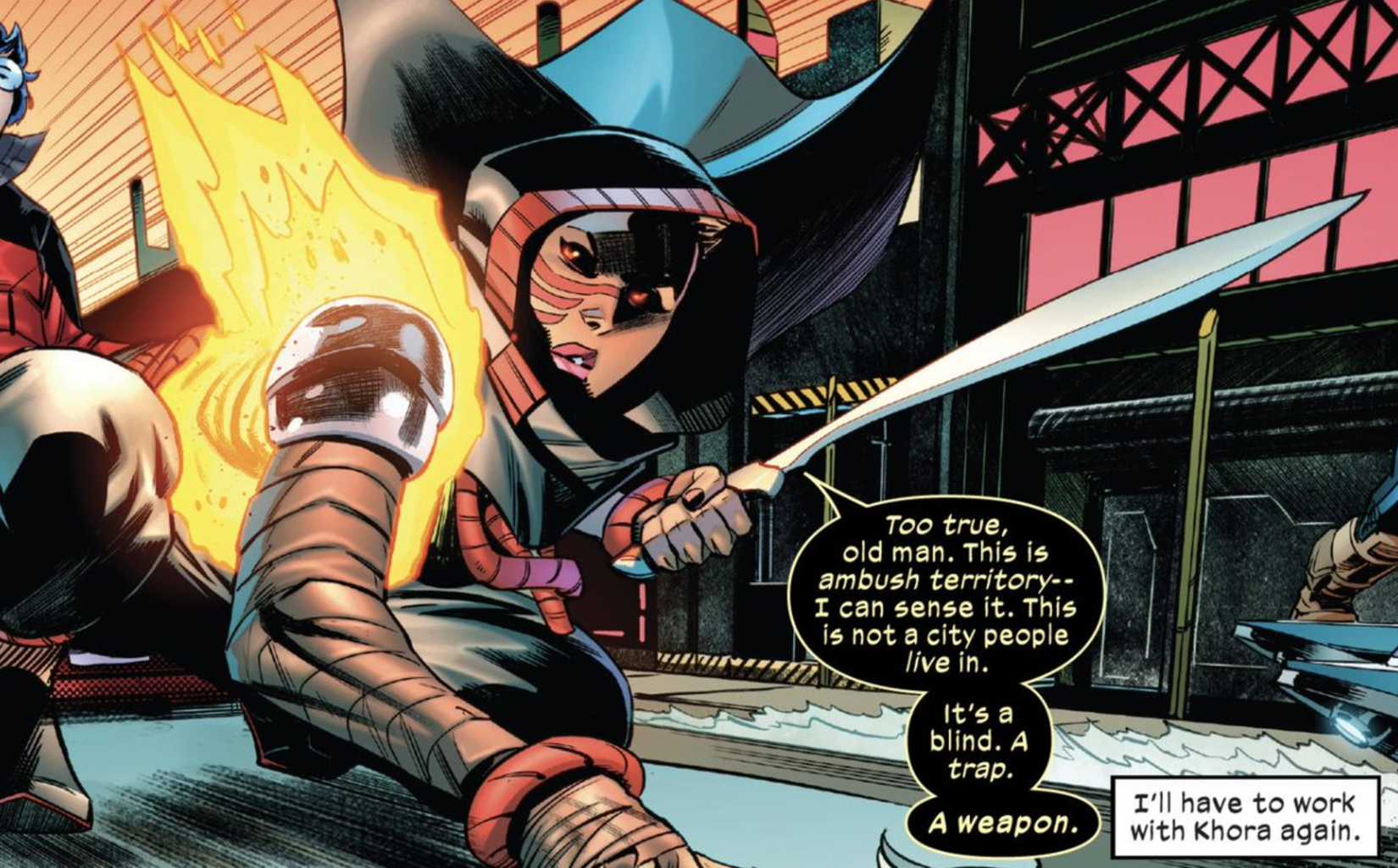 x-men's khora of the burning heart working for cable