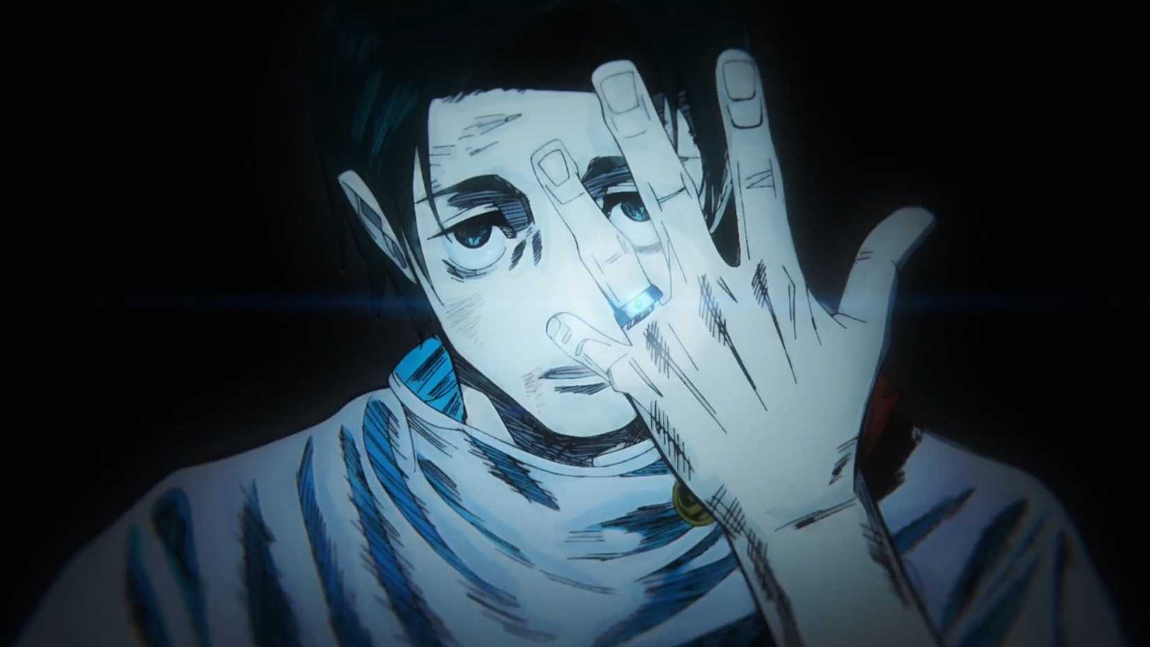 Yuta Okkotsu showing Rika's ring in Jujutsu Kaisen Season 3, episode 12