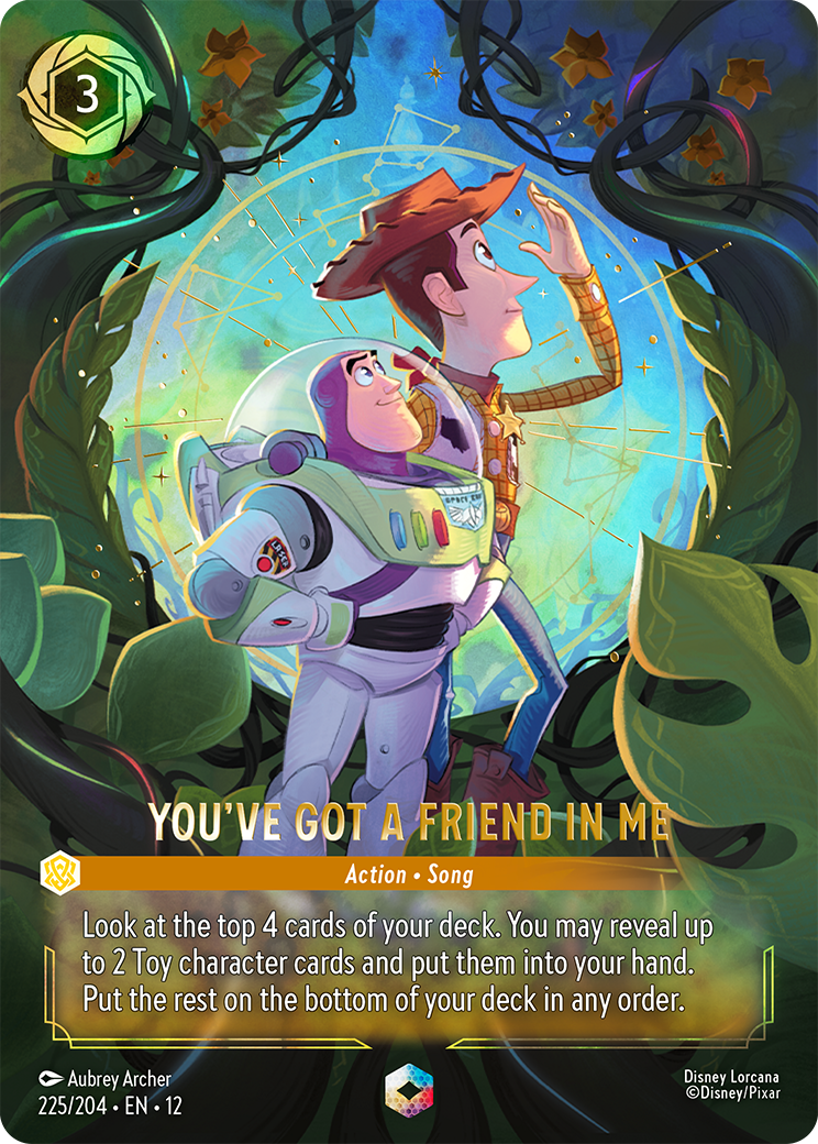 Disney Lorcana Wilds Unknown You've Got A Friend In Me card