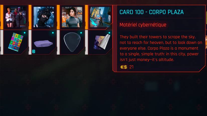 Card Collection - Treasure Hunt for Cyberpunk 2077