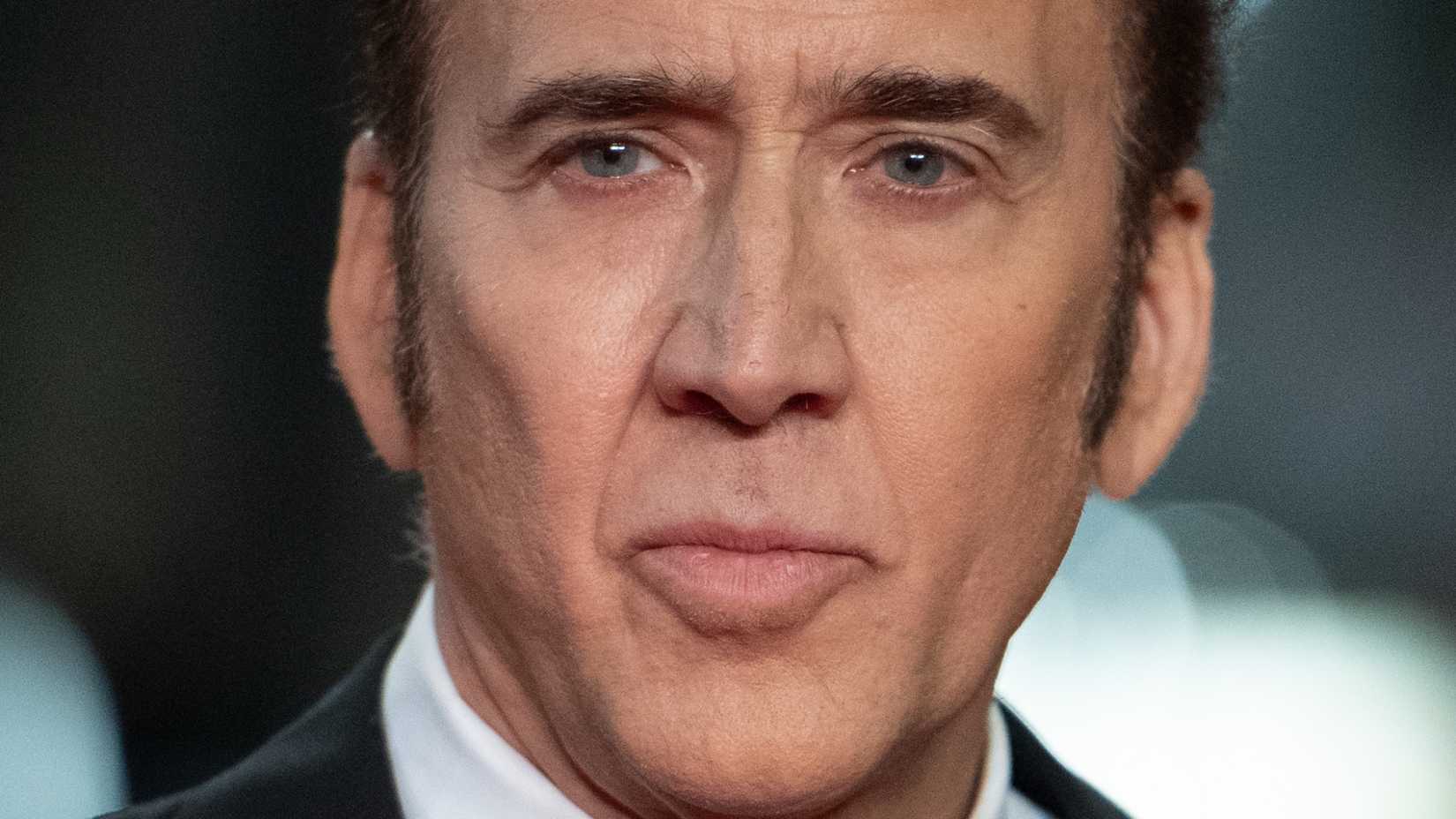 A closeup of Nicolas Cage at Cannes in 2024