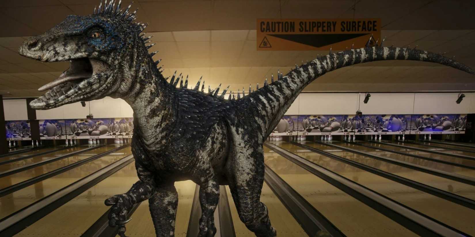a raptor in a bowling alley in primeval