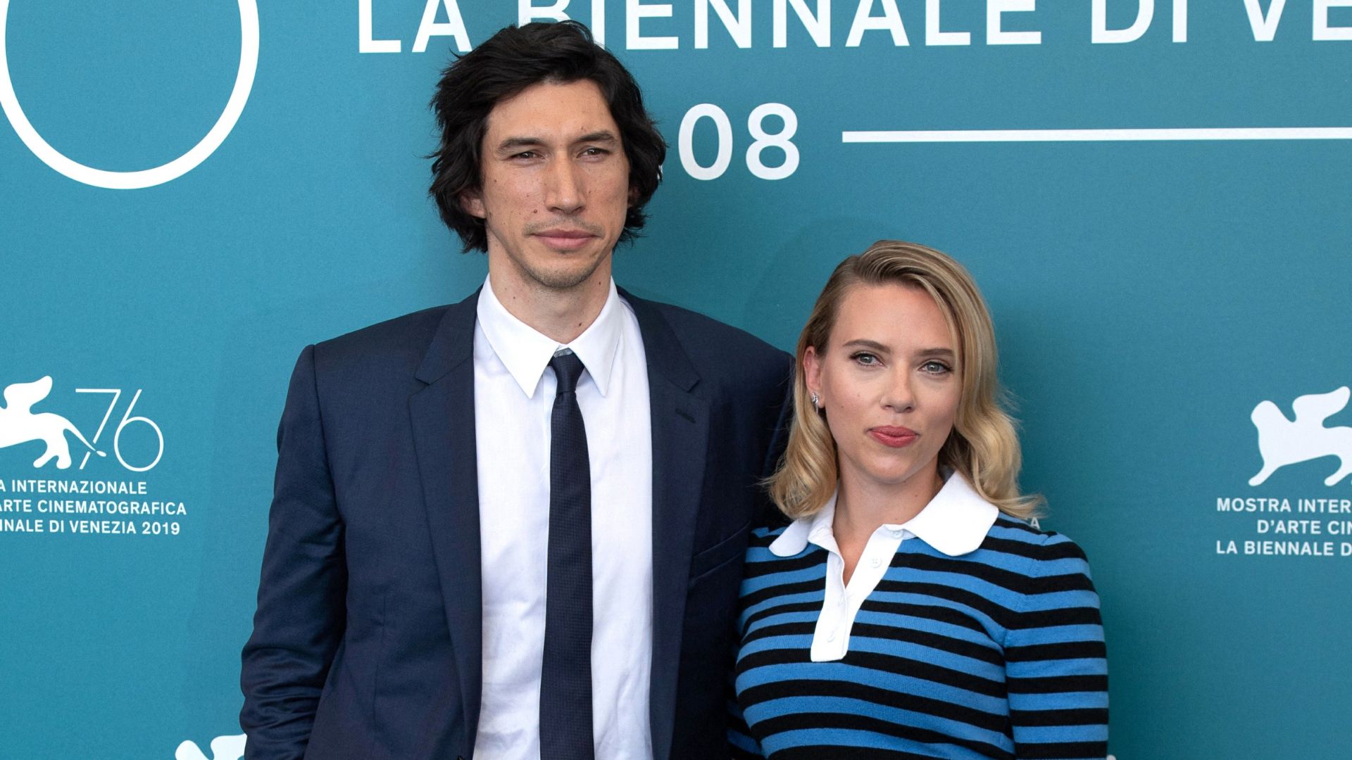 Adam Driver and Scarlett Johansson at Marriage Story Photocall at 76th Venice Film Festival
