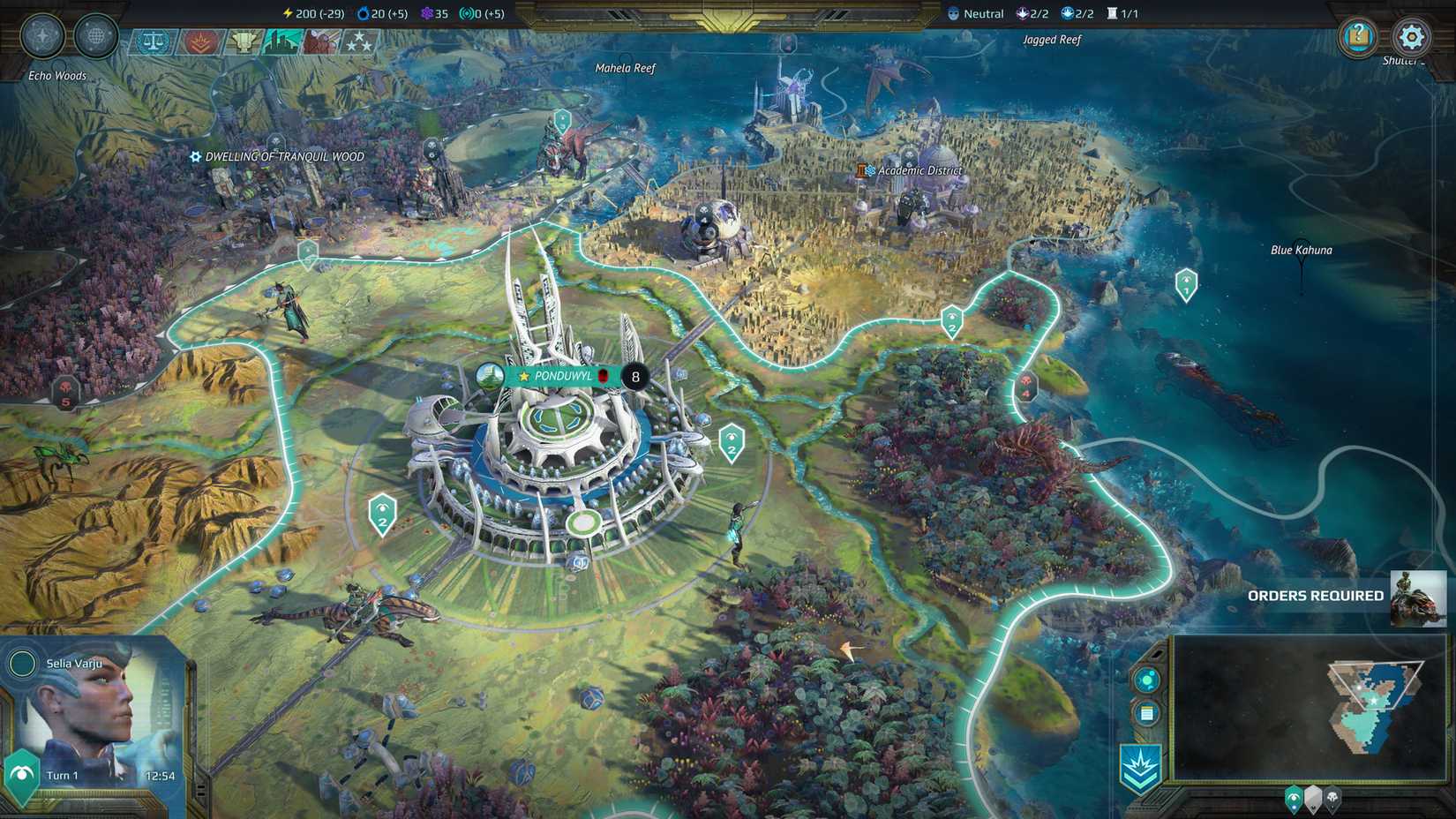 Age of Wonders Planetffall map overview