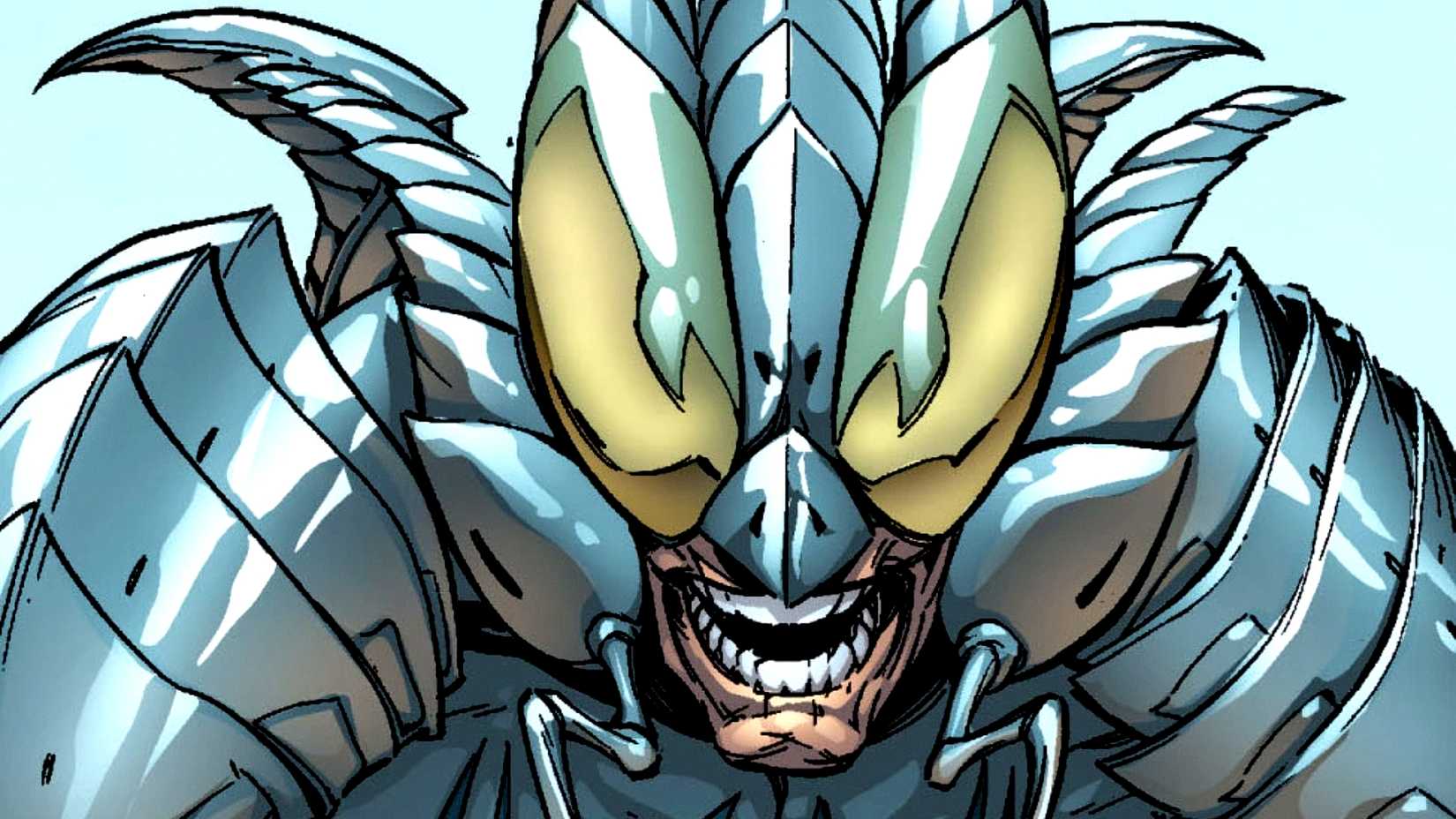 Alistair Smythe wears his ultimate Spider Slayer suit