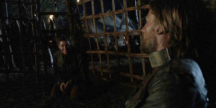 alton and jamie lannister in prison in grame of thrones