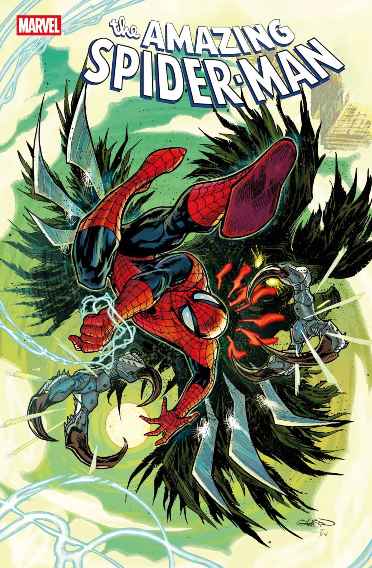 amazing spider-man 32 cover showing vulture's new design