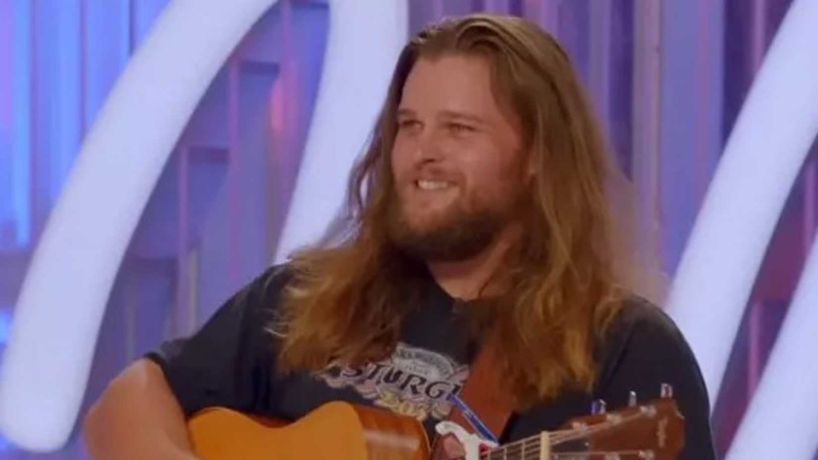 American Idol Season 24 Finalist Chris Tungseth Smiling At His Audition Close Up