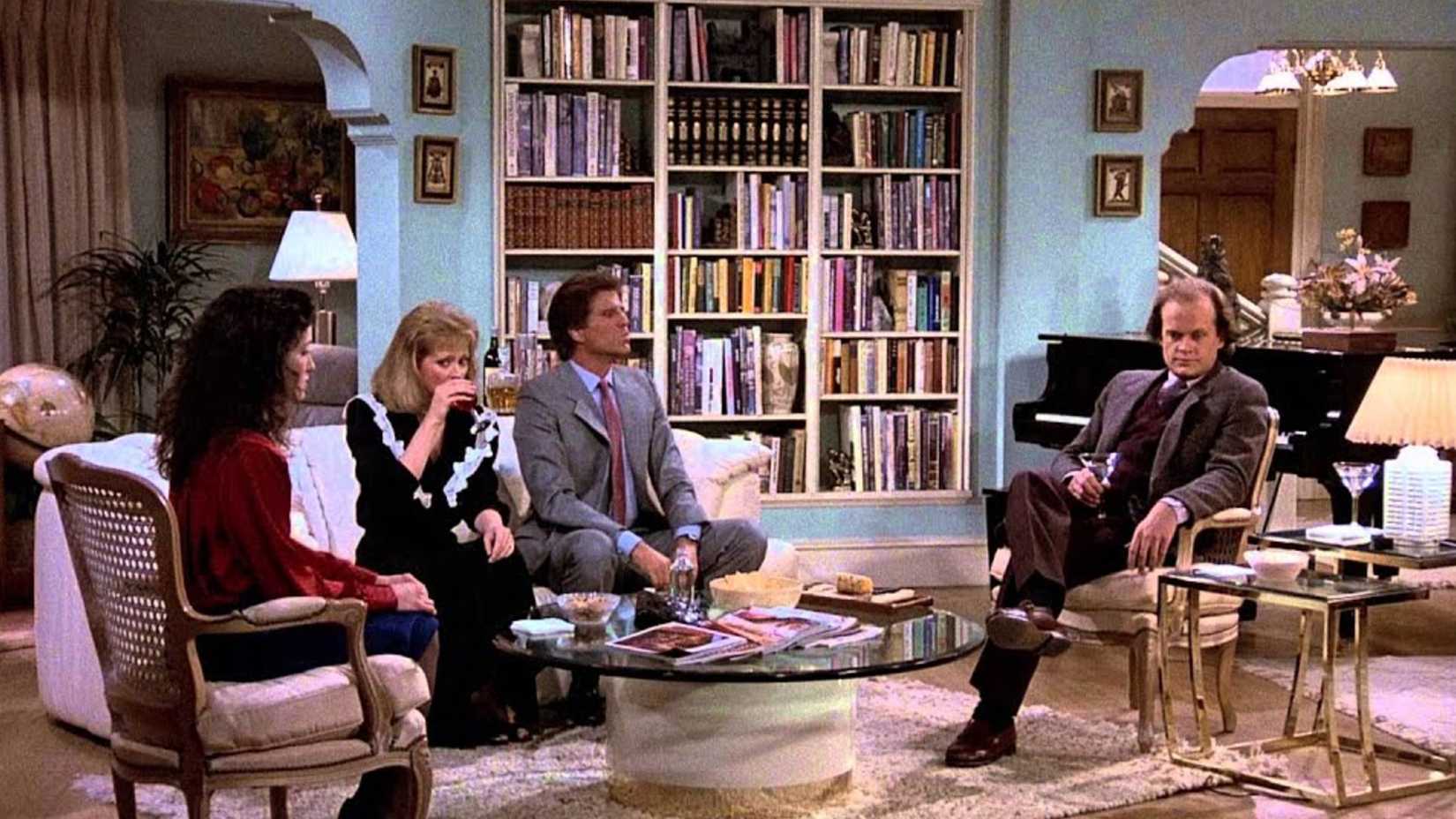 An awkward dinner at Frasier's house in Cheers