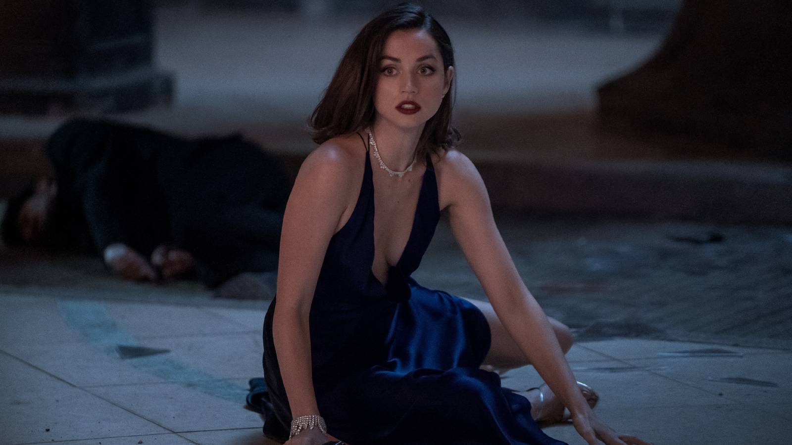 ana de armas black dress movie Leads 