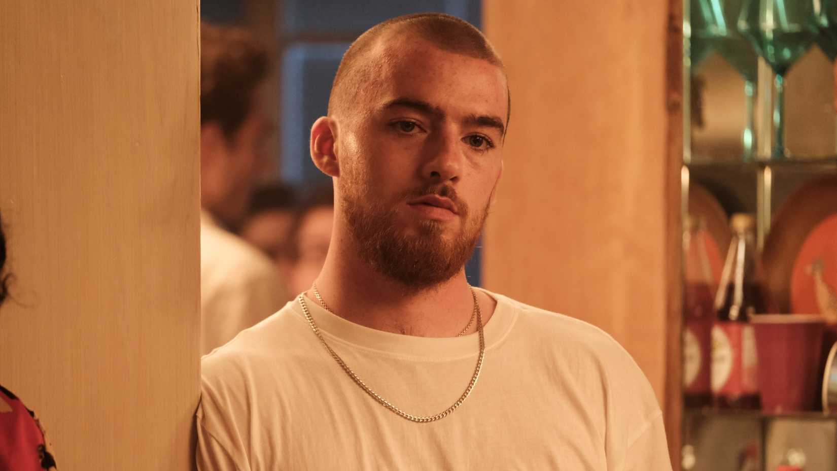 Angus Cloud as Fezco staring at something in Euphoria season 2