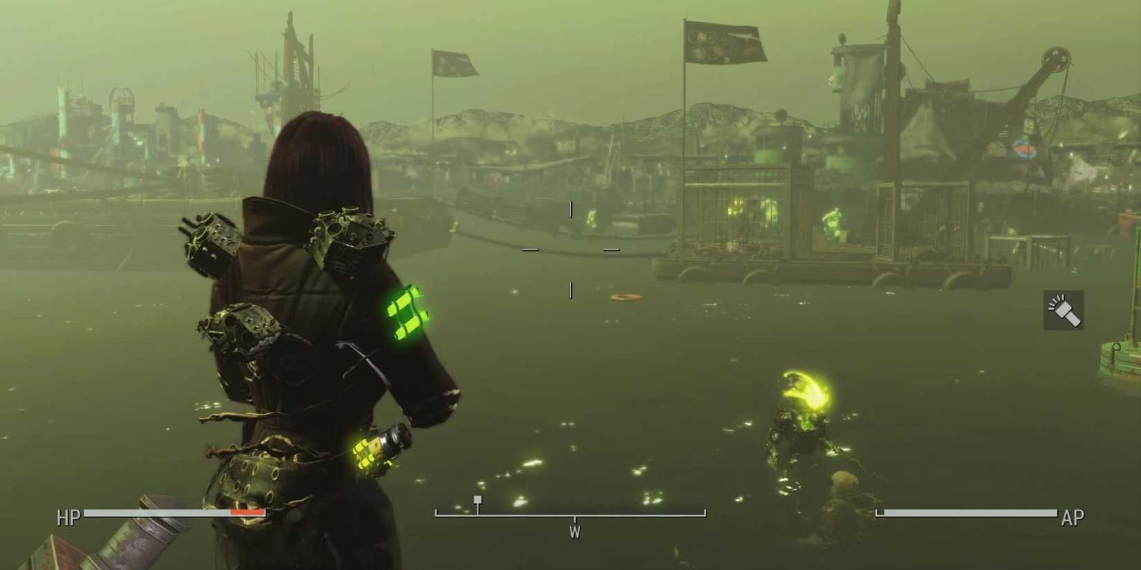 A screenshot from the Atoms Retribution Fallout 4 mod