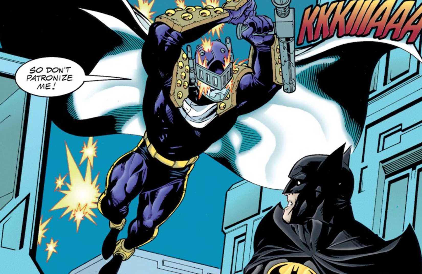 BATMAN FIGHTING PROMETHEUS