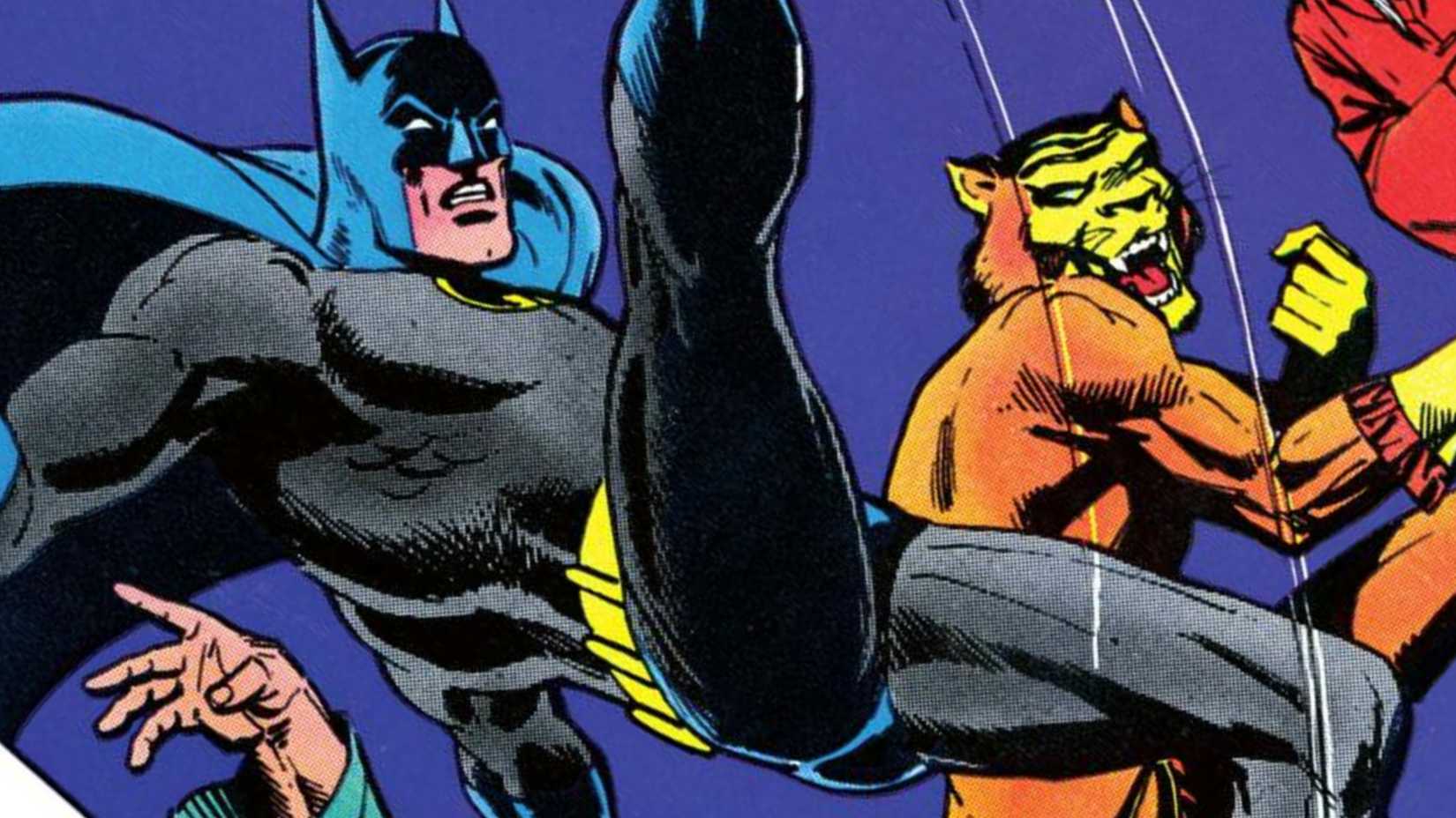 BATMAN FIGHTING THE BRONZE TIGER