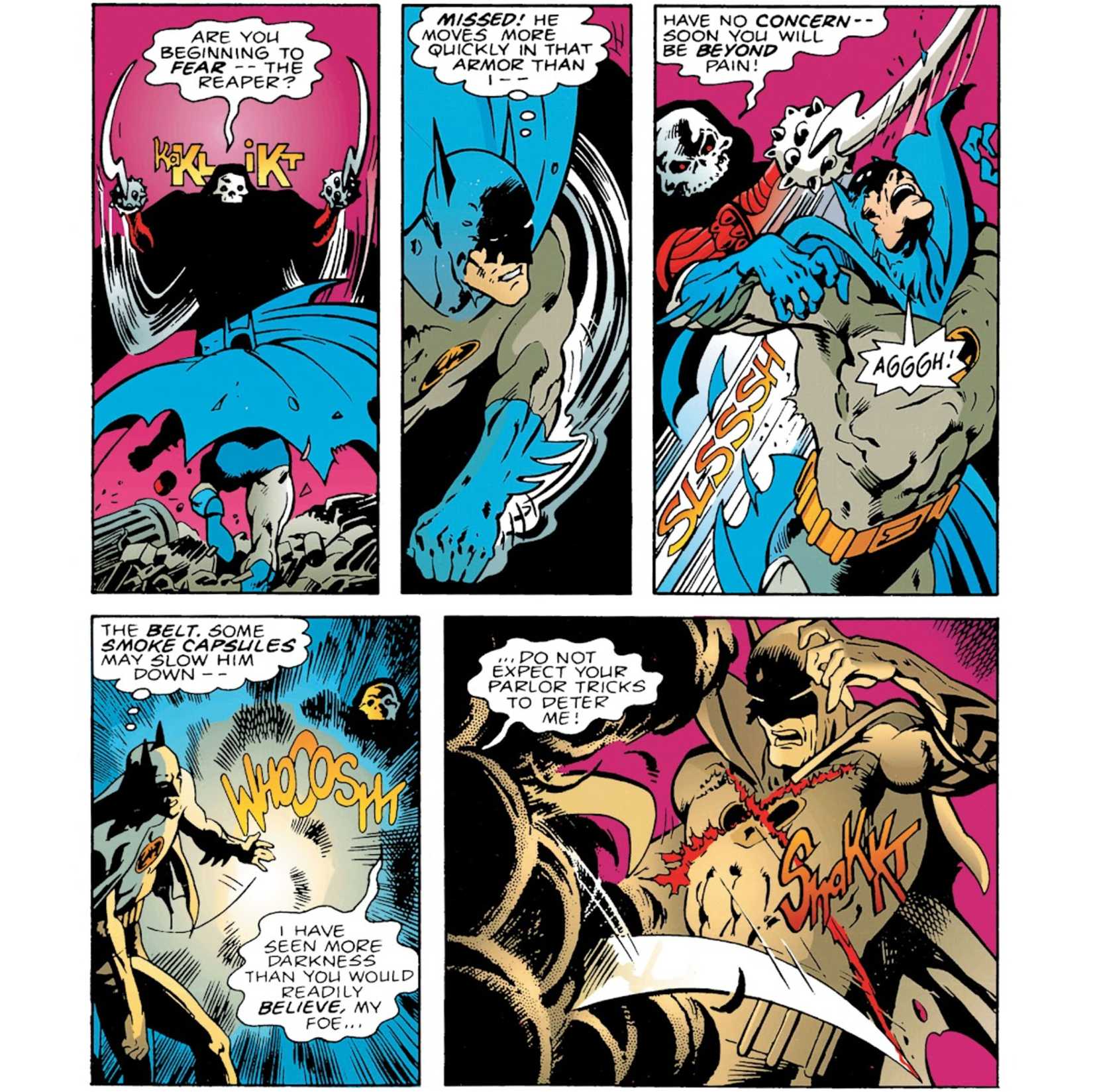 BATMAN VS THE REAPER IN DC COMICS