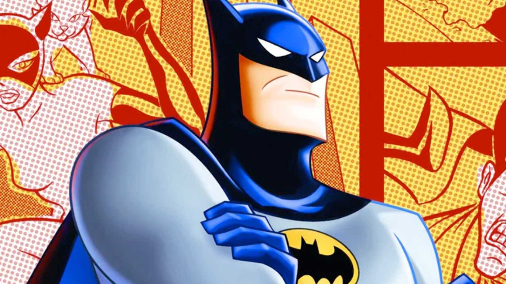 Batman with his arms folded in Batman the Animated Series