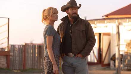 Beth and Rip in a Texas town